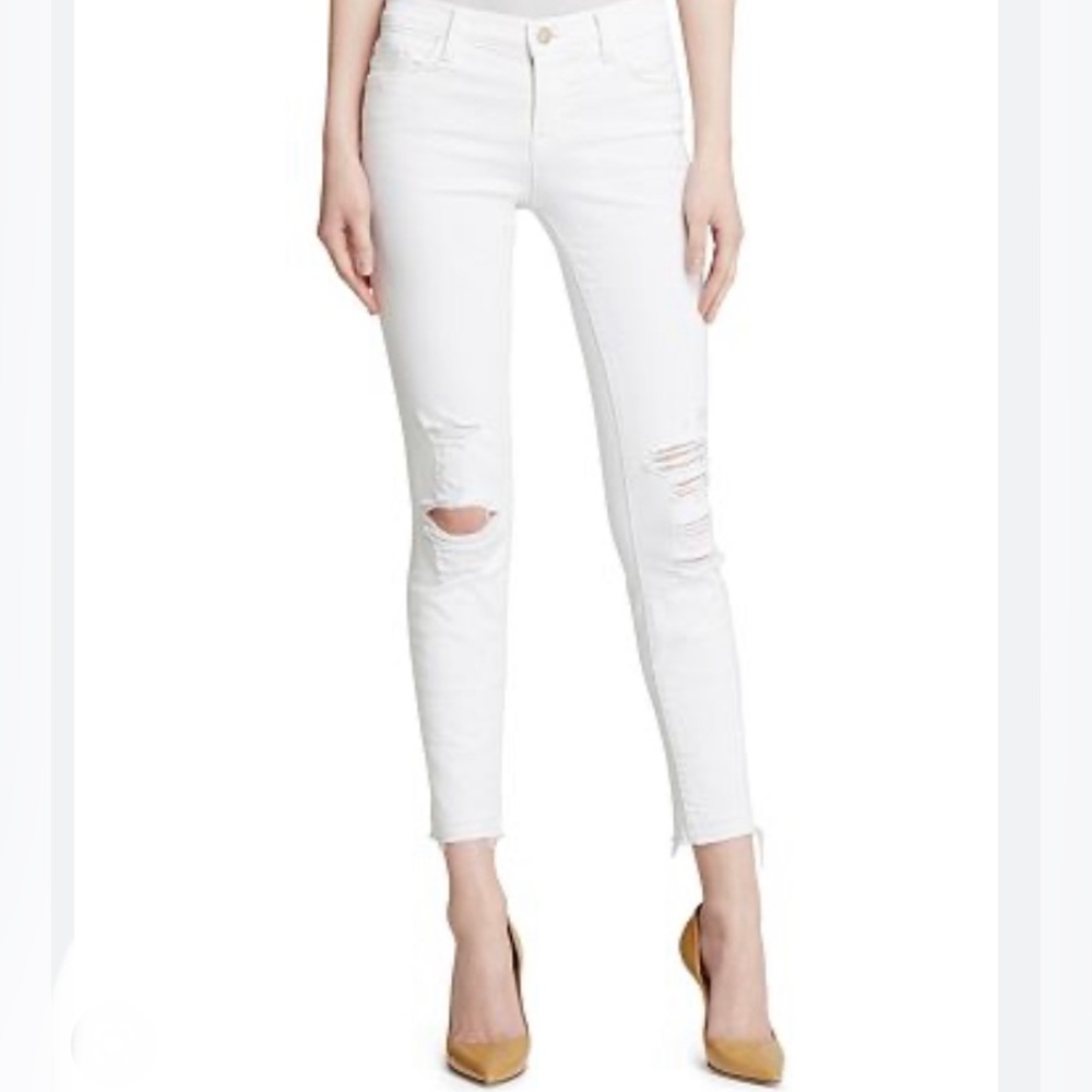 JBRAND Low Rise Cropped Demented Skinny Jeans